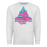 Oatmeal Heather Cats on Synthesizers in Space Premium Sweatshirt - artisFamous