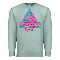 Seafoam Cats on Synthesizers in Space Premium Sweatshirt - artisFamous