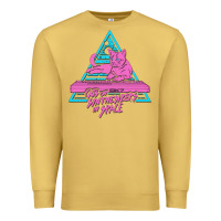 Antique Gold Cats on Synthesizers in Space Premium Sweatshirt - artisFamous