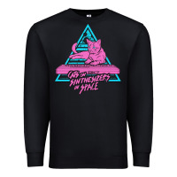 Black Cats on Synthesizers in Space Premium Sweatshirt - artisFamous