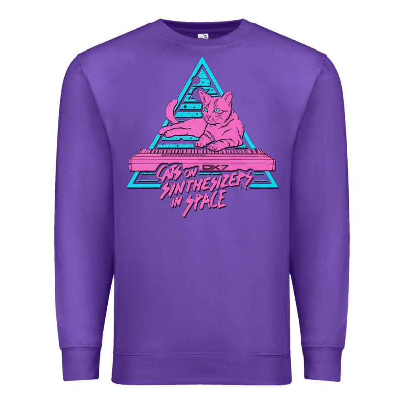 Cats On Synthesizers In Space Premium Sweatshirt by artisFamous | Teevron