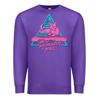 Purple Cats on Synthesizers in Space Premium Sweatshirt - artisFamous