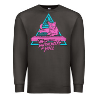 Smoke Cats on Synthesizers in Space Premium Sweatshirt - artisFamous
