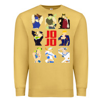 Antique Gold jojo adventure Premium Sweatshirt - artisFamous