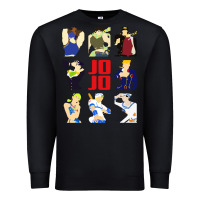 Black jojo adventure Premium Sweatshirt - artisFamous