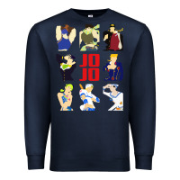 Navy jojo adventure Premium Sweatshirt - artisFamous