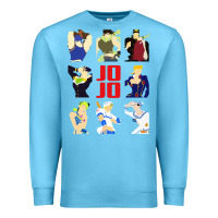 Ocean Blue jojo adventure Premium Sweatshirt - artisFamous