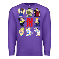 Purple jojo adventure Premium Sweatshirt - artisFamous