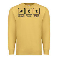 Antique Gold crawl walk spike volleyball Premium Sweatshirt - artisFamous