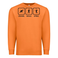 Carrot crawl walk spike volleyball Premium Sweatshirt - artisFamous