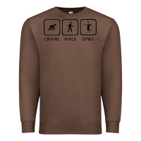 Chestnut crawl walk spike volleyball Premium Sweatshirt - artisFamous