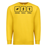 Lemon crawl walk spike volleyball Premium Sweatshirt - artisFamous