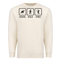 Sandshell crawl walk spike volleyball Premium Sweatshirt - artisFamous