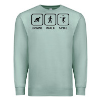 Seafoam crawl walk spike volleyball Premium Sweatshirt - artisFamous