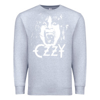 Heather Grey crazy train vintage rock Premium Sweatshirt - artisFamous