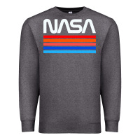 Charcoal Heather vintage retro nasa Premium Sweatshirt - artisFamous
