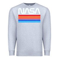 Heather Grey vintage retro nasa Premium Sweatshirt - artisFamous
