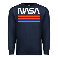 Navy vintage retro nasa Premium Sweatshirt - artisFamous