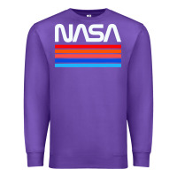 Purple vintage retro nasa Premium Sweatshirt - artisFamous