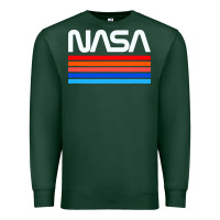Sports Green vintage retro nasa Premium Sweatshirt - artisFamous
