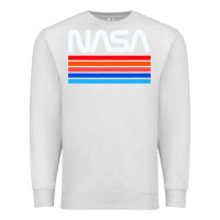 Oatmeal Heather vintage retro nasa Premium Sweatshirt - artisFamous
