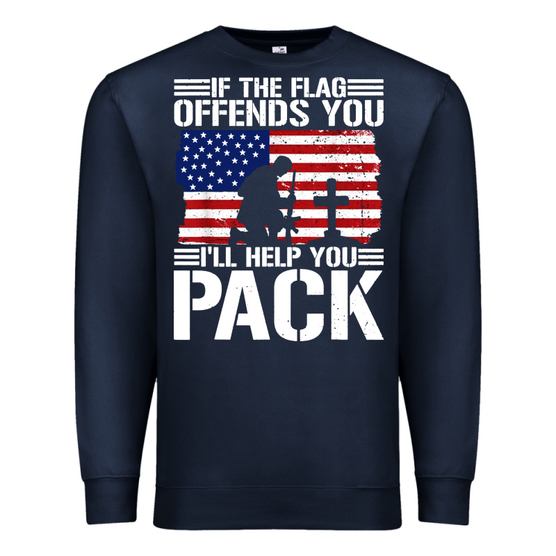 If The Flag Offends You Premium Sweatshirt by artisFamous | Teevron