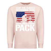 Pale Pink if the flag offends you Premium Sweatshirt - artisFamous