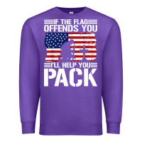 Purple if the flag offends you Premium Sweatshirt - artisFamous