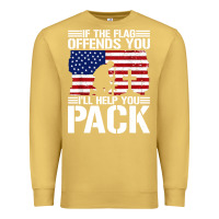 Antique Gold if the flag offends you Premium Sweatshirt - artisFamous