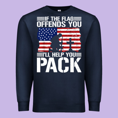 If The Flag Offends You Premium Sweatshirt Designed By Artisfamous