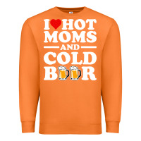 Carrot i love heart hot moms cold beer funny adult drinking joke Premium Sweatshirt - artisFamous
