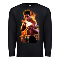 Black bruce leroy Premium Sweatshirt - artisFamous