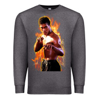 Charcoal Heather bruce leroy Premium Sweatshirt - artisFamous