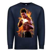 Navy bruce leroy Premium Sweatshirt - artisFamous