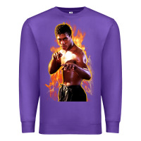 Purple bruce leroy Premium Sweatshirt - artisFamous
