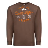 Chestnut crater lake oregon national park vintage retro Premium Sweatshirt - artisFamous