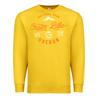 Lemon crater lake oregon national park vintage retro Premium Sweatshirt - artisFamous