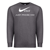 Charcoal Heather jesus just praise him jesus surfed christian Premium Sweatshirt - artisFamous