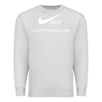 Dove Grey jesus just praise him jesus surfed christian Premium Sweatshirt - artisFamous