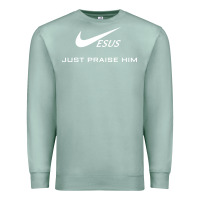 Seafoam jesus just praise him jesus surfed christian Premium Sweatshirt - artisFamous