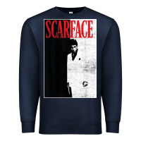 Navy scarface distressed movie photo Premium Sweatshirt - artisFamous