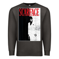 Smoke scarface distressed movie photo Premium Sweatshirt - artisFamous
