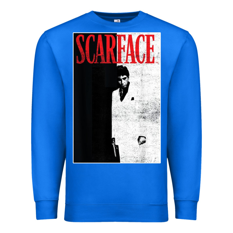 Scarface Distressed Movie Photo Premium Sweatshirt by artisFamous | Teevron