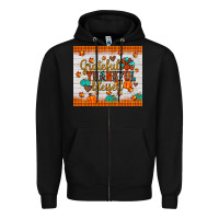 Black grateful thankful blessed Zipper Hoodie - JahusDesignShop