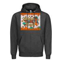 Charcoal Heather grateful thankful blessed Zipper Hoodie - JahusDesignShop
