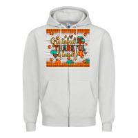 Dove Grey grateful thankful blessed Zipper Hoodie - JahusDesignShop