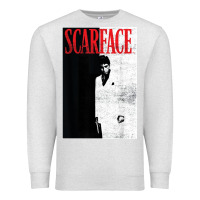 Oatmeal Heather scarface distressed movie photo Premium Sweatshirt - artisFamous