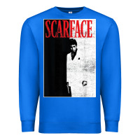 Scarface Distressed Movie Photo Premium Sweatshirt | Teevron