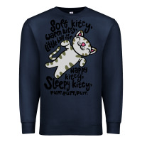 Navy soft kitty warm kitty Premium Sweatshirt - artisFamous