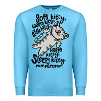 Ocean Blue soft kitty warm kitty Premium Sweatshirt - artisFamous